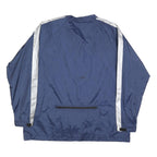 NIKE Mens Blue & White Lightweight Nylon Track Jacket XL Zip Athletic Sportswear