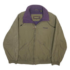 TIMBERLAND Mens Beige Purple Outdoor Jacket S Nylon Plain Zip Casual