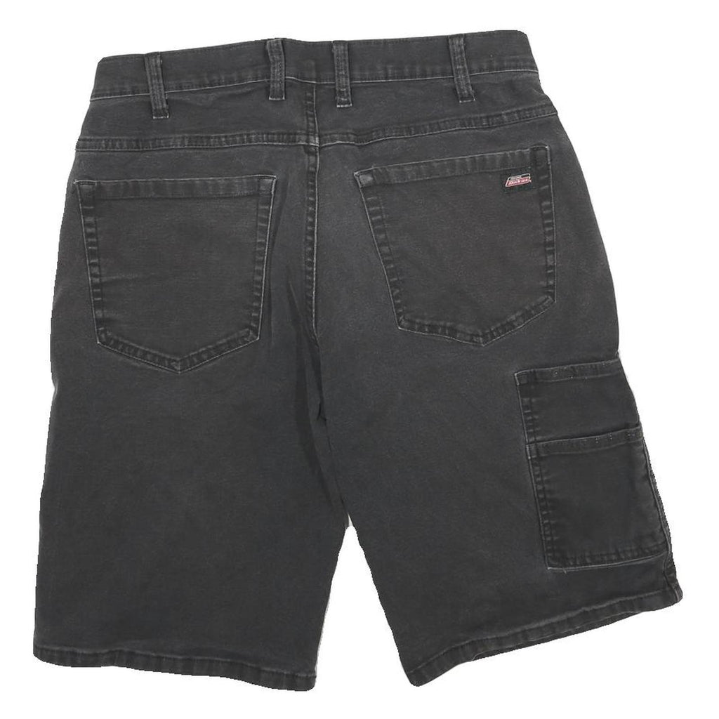 DICKIES Mens Shorts Black Casual L W30 Cotton Blend Workwear Pockets
