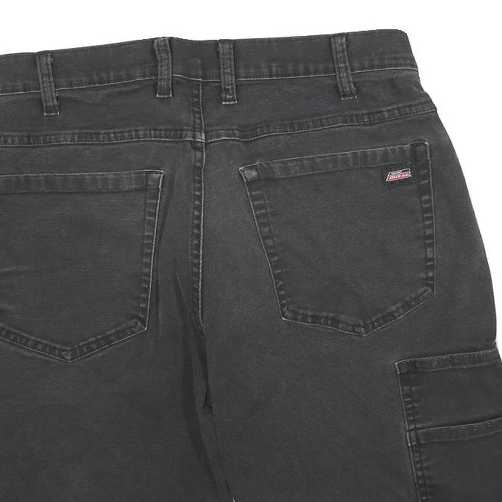 DICKIES Mens Shorts Black Casual L W30 Cotton Blend Workwear Pockets