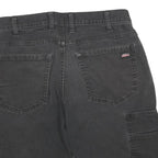 DICKIES Mens Shorts Black Casual L W30 Cotton Blend Workwear Pockets