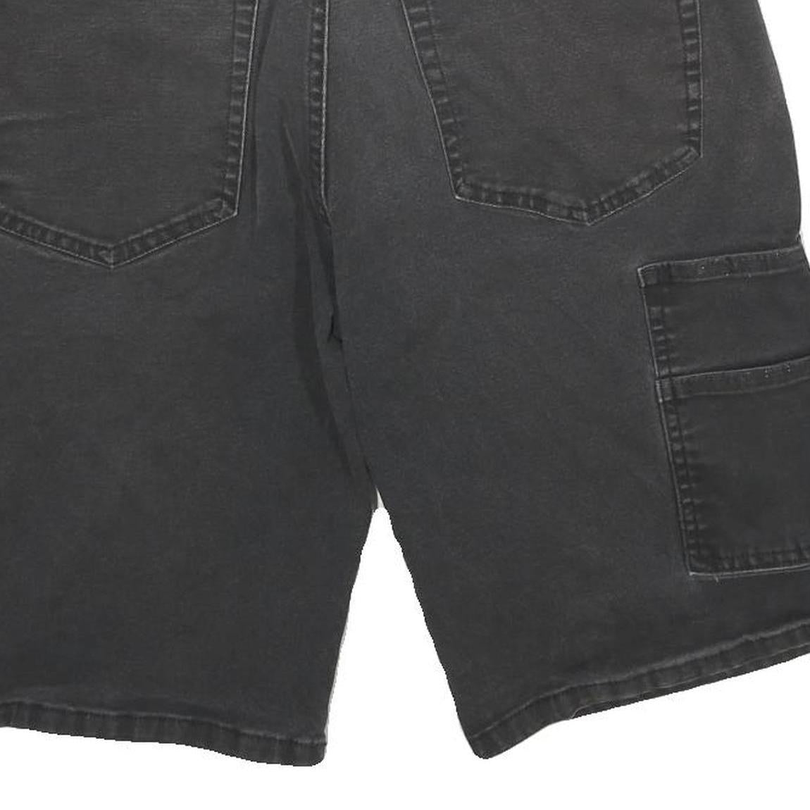 DICKIES Mens Shorts Black Casual L W30 Cotton Blend Workwear Pockets