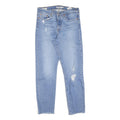 LEVI'S 501 BIG E Womens Slim Jeans Denim Light W28 L27 Distressed