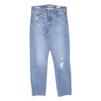 LEVI'S 501 BIG E Womens Slim Jeans Denim Light W28 L27 Distressed