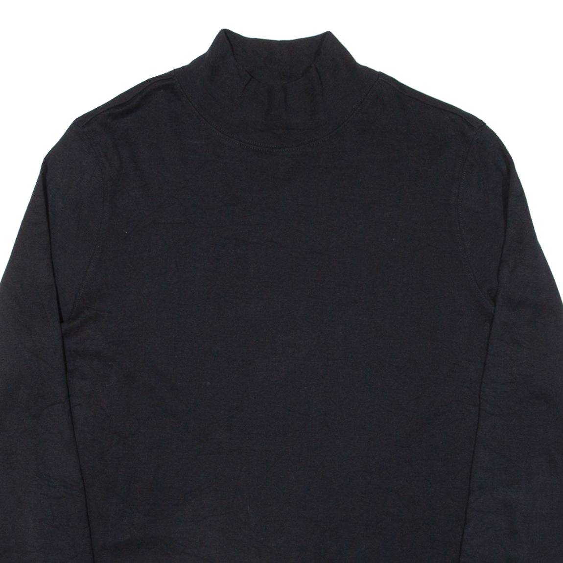 PENDLETON Mens T-Shirt Black Long Sleeve High Neck L