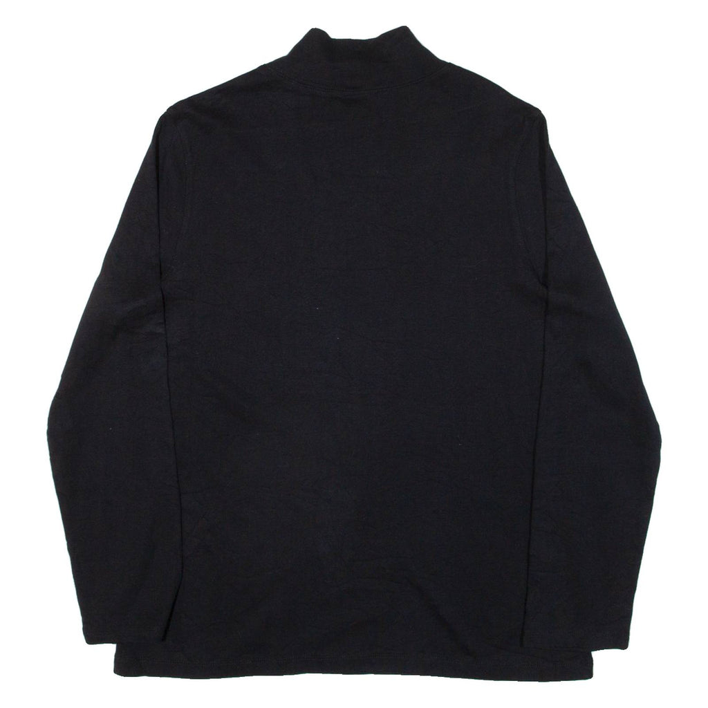 PENDLETON Mens T-Shirt Black Long Sleeve High Neck L