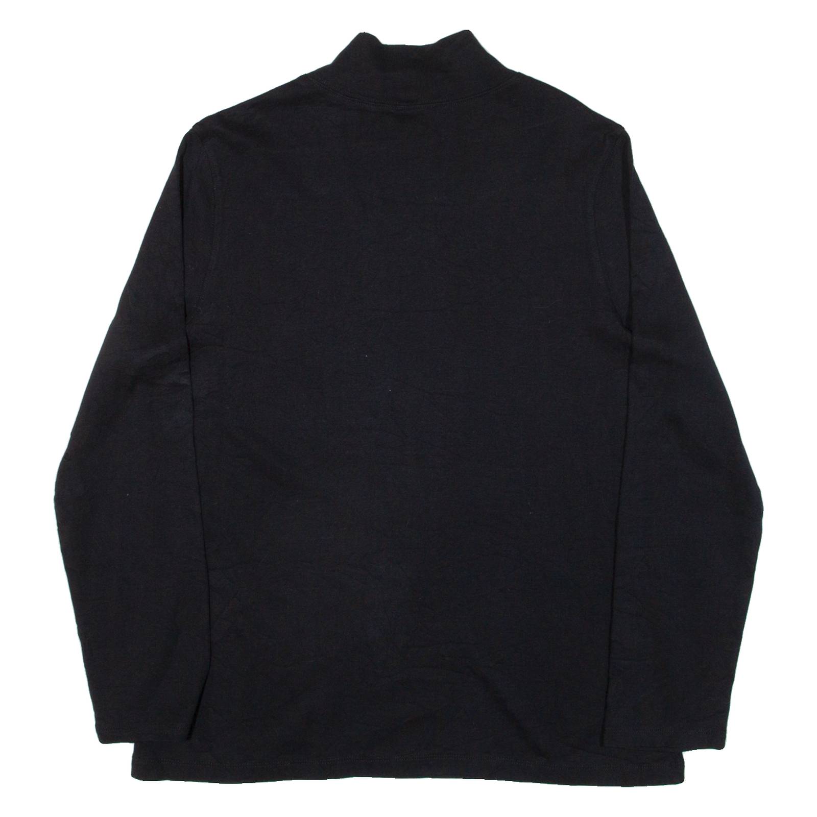 PENDLETON Mens T-Shirt Black Long Sleeve High Neck L