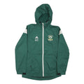 ADIDAS Mens Green White University Of Alberta Panlas Soccer Jacket S Nylon Zip