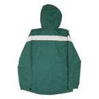 ADIDAS Mens Green White University Of Alberta Panlas Soccer Jacket S Nylon Zip