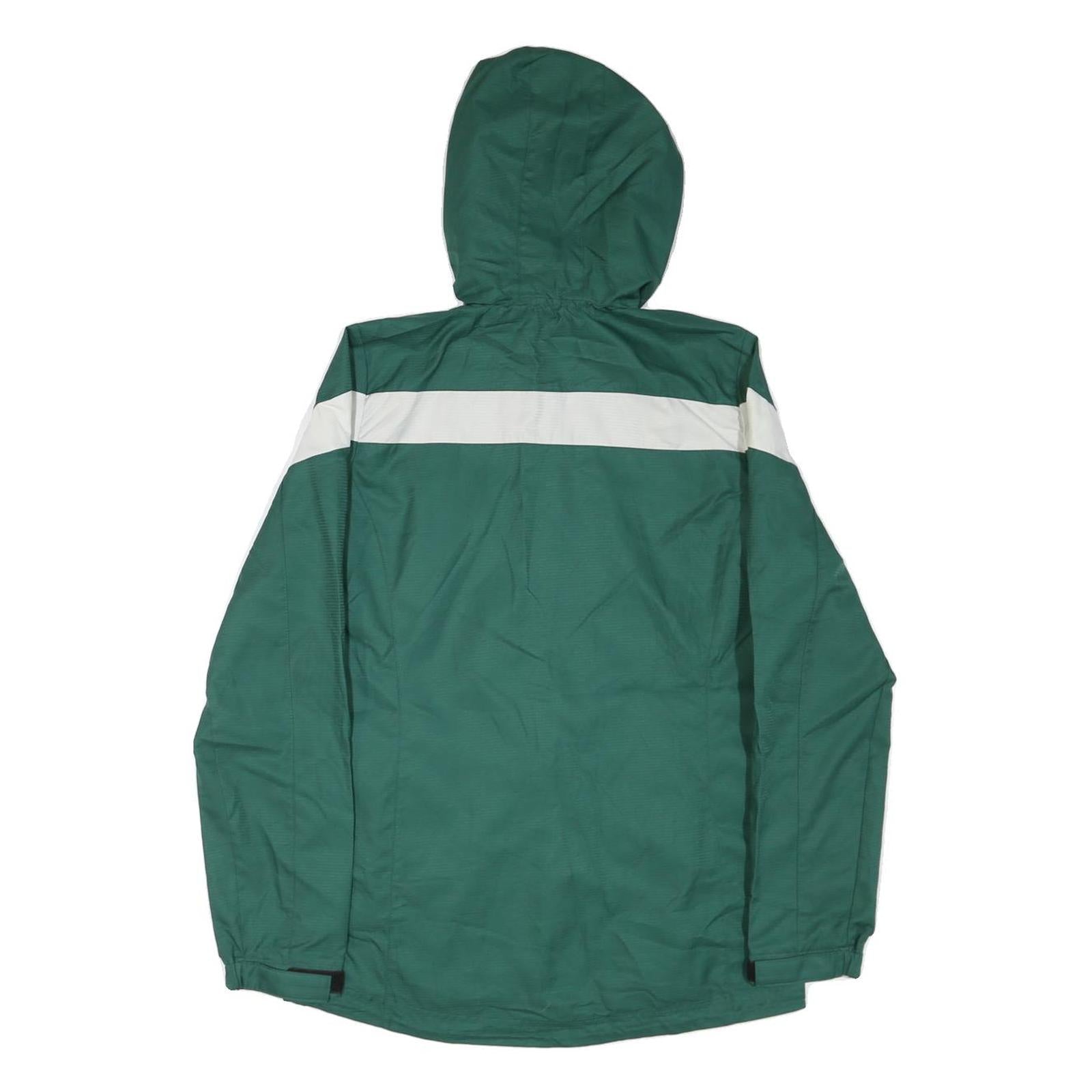 ADIDAS Mens Green White University Of Alberta Panlas Soccer Jacket S Nylon Zip