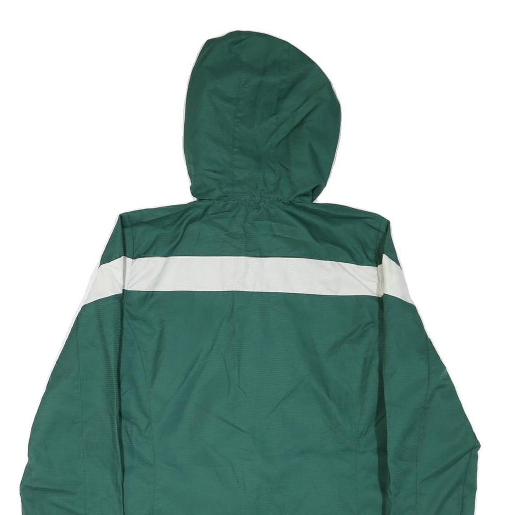 ADIDAS Mens Green White University Of Alberta Panlas Soccer Jacket S Nylon Zip