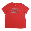NIKE Mens Red Graphic T-Shirt XL Short Sleeve Crew Neck Cotton Logo