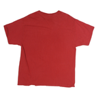 PRO EDGE Mens Red Crimson & White Hoosiers For Life Graphic T-Shirt L Crew Neck