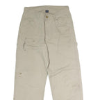 DICKIES Mens Beige Cotton Blend Regular Fit Straight Leg Trousers W32 L32