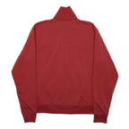 CARHARTT Mens Red Synthetic Zip Jacket S Plain Casual Lightweight Activewear
