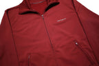 CARHARTT Mens Red Synthetic Zip Jacket S Plain Casual Lightweight Activewear