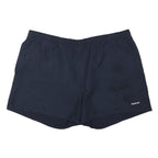 REEBOK Womens Shorts Navy Casual Plain UK 16 W36 Elastic Waist