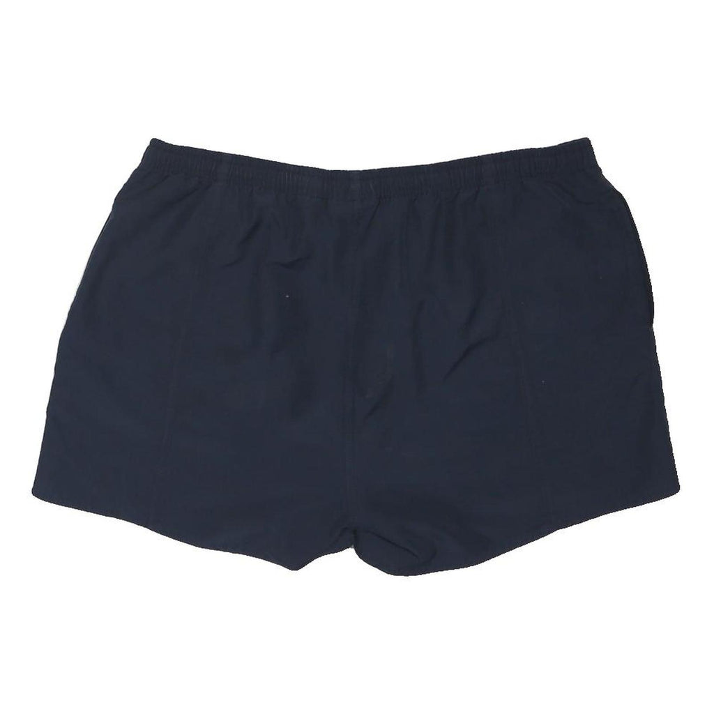 REEBOK Womens Shorts Navy Casual Plain UK 16 W36 Elastic Waist