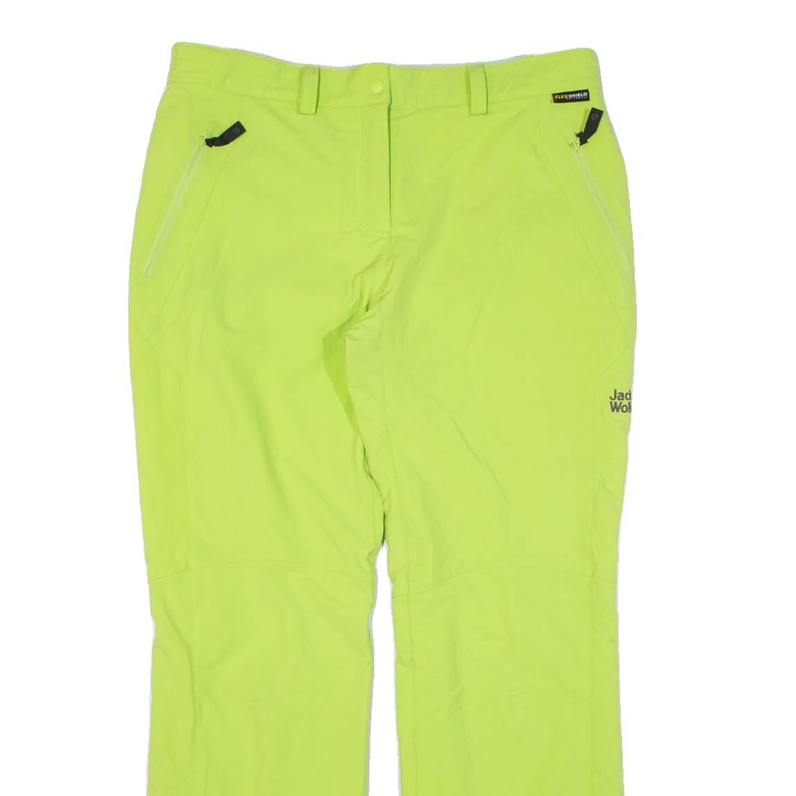 JACK WOLFSKIN Fleece Lined Womens Trousers Green Regular Bootcut W31 L29