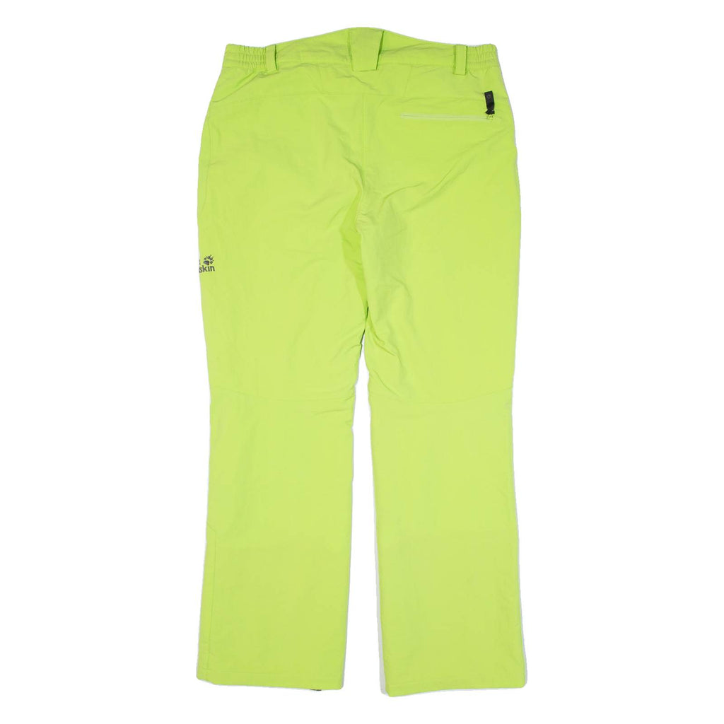 JACK WOLFSKIN Fleece Lined Womens Trousers Green Regular Bootcut W31 L29