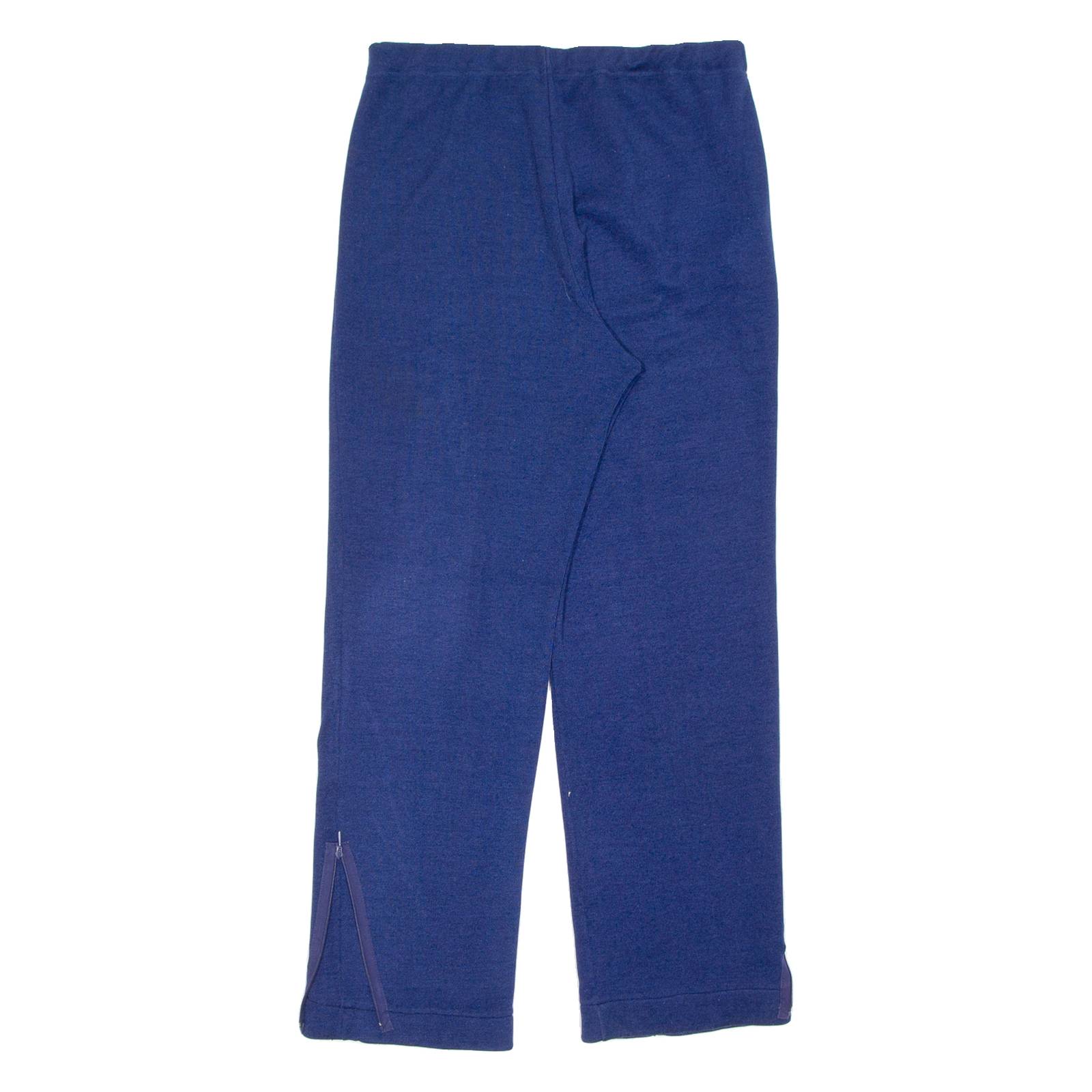 Womens Sweatpants Blue Wide-Leg XL W30 L29