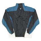 WILSON Mens Black & Blue Lightweight Nylon Zip Jacket XL Windbreaker Sportswear
