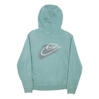 NIKE Mens Green Pullover Hoodie XS Cotton Blend Sportswear Est. 1972 Print