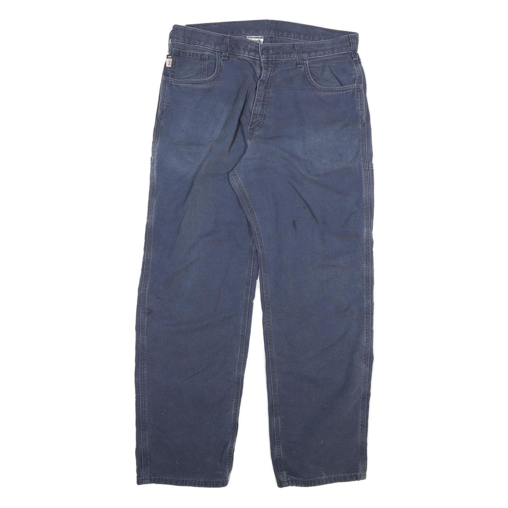 CARHARTT Mens Jeans Blue Relaxed Straight Denim Medium W36 L32 Workwear