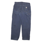 CARHARTT Mens Jeans Blue Relaxed Straight Denim Medium W36 L32 Workwear