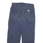 CARHARTT Mens Jeans Blue Relaxed Straight Denim Medium W36 L32 Workwear
