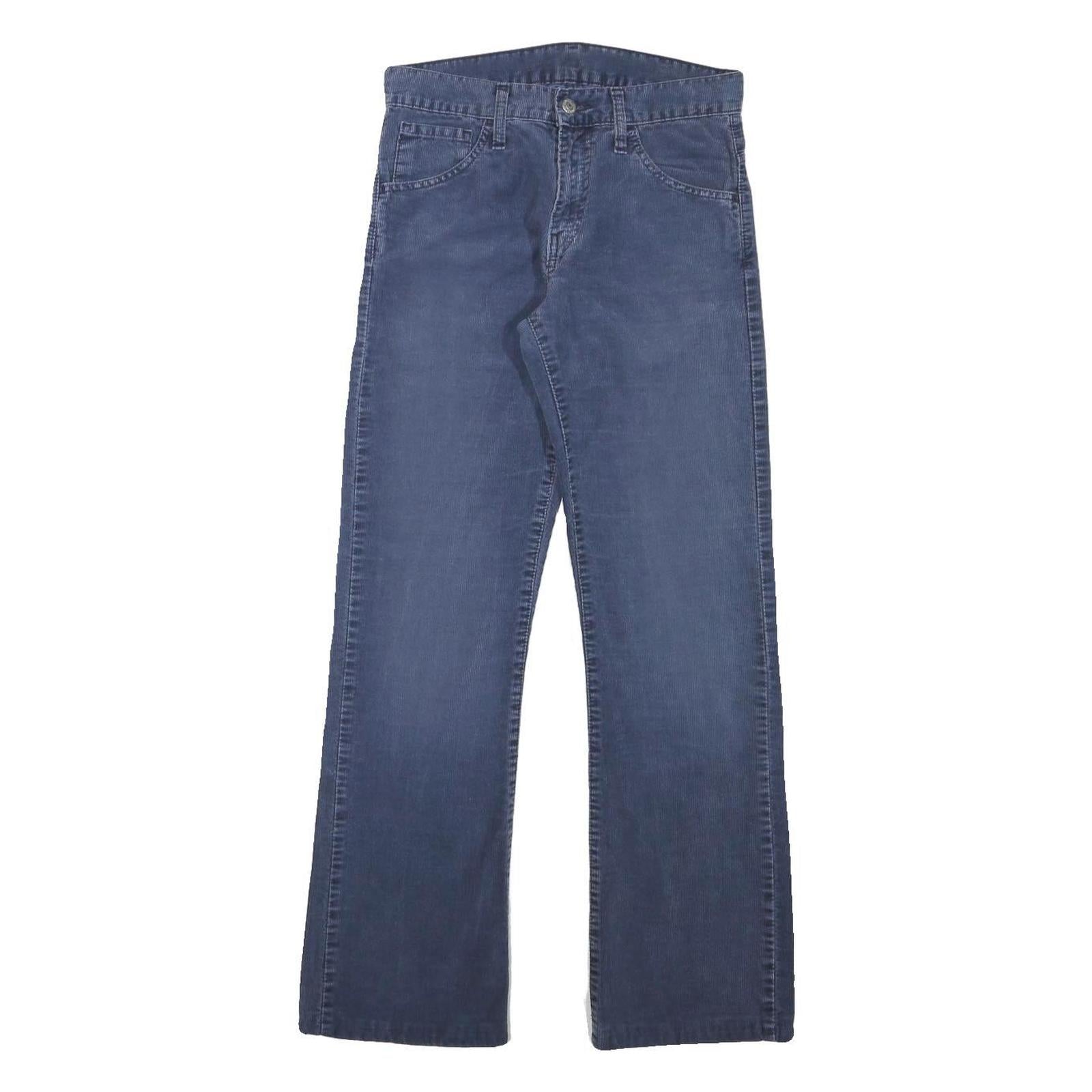 LEVI'S Mens Cotton Blend Blue Regular Straight Casual Trousers W28 L29