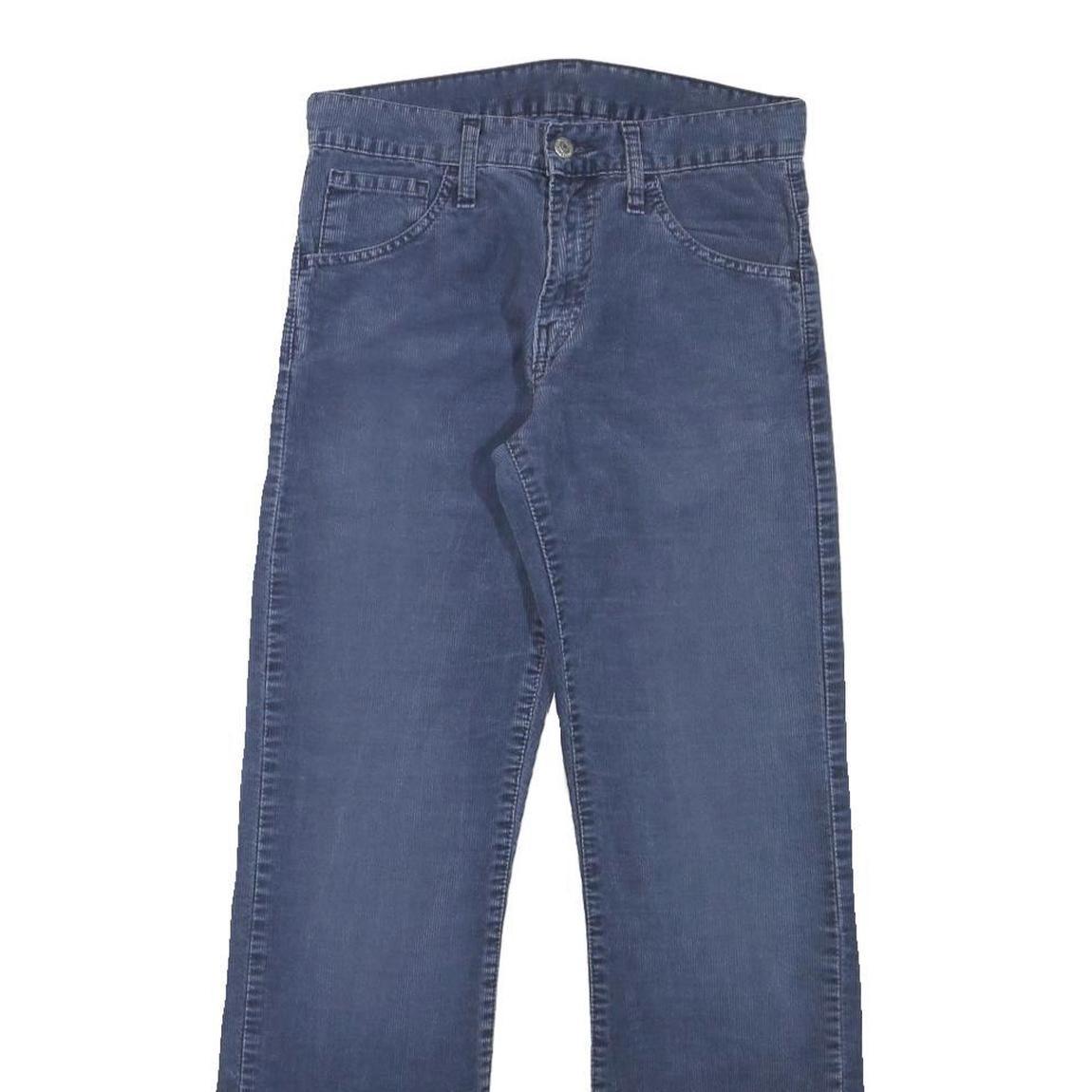 LEVI'S Mens Cotton Blend Blue Regular Straight Casual Trousers W28 L29