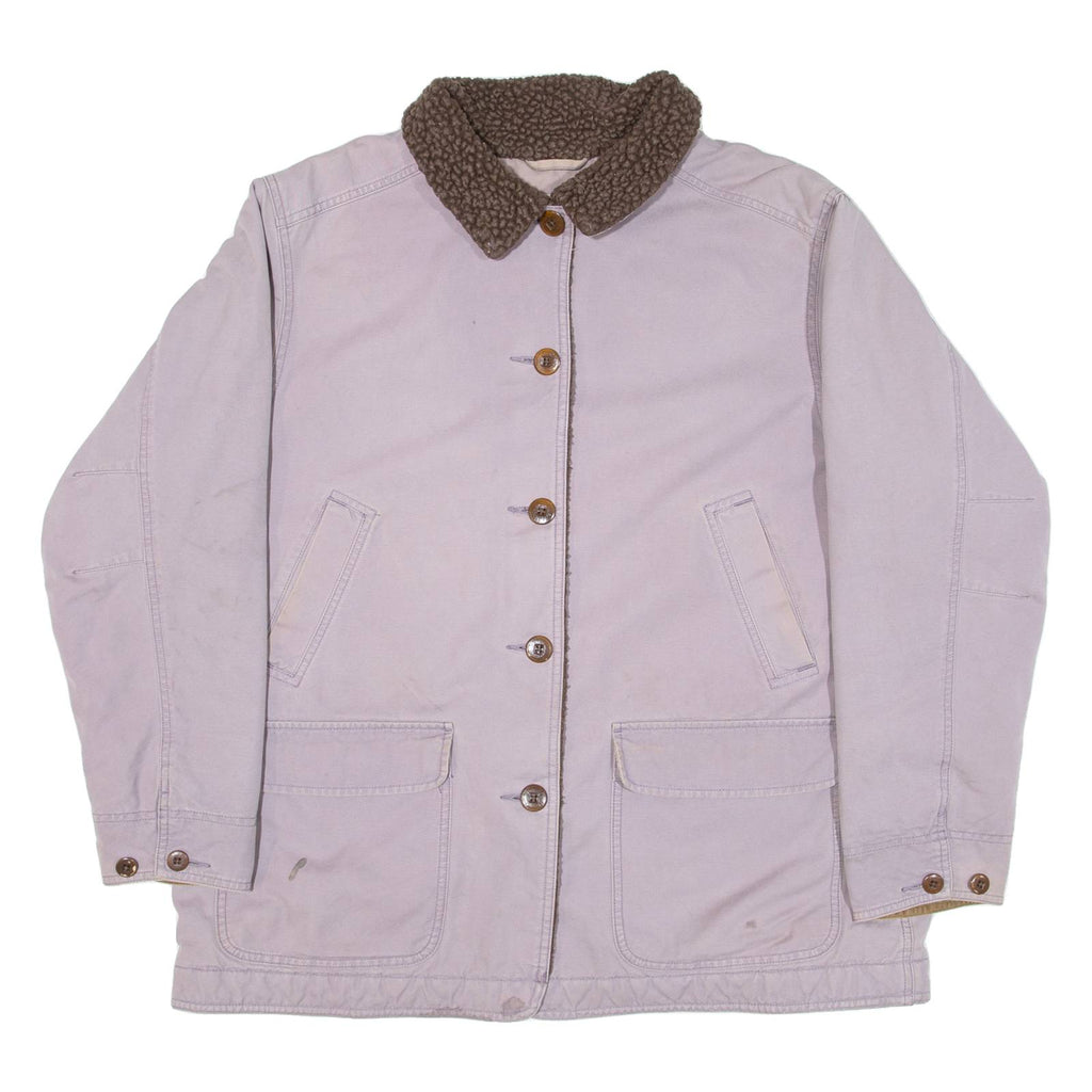 LL BEAN Sherpa Lined Womens Jacket Purple XL