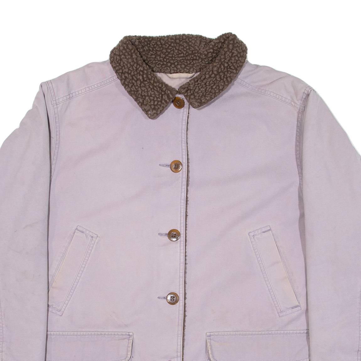 LL BEAN Sherpa Lined Womens Jacket Purple XL