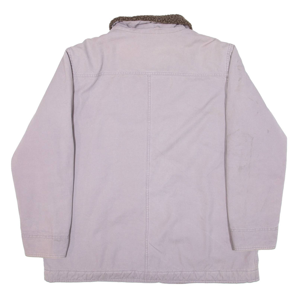 LL BEAN Sherpa Lined Womens Jacket Purple XL