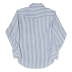WRANGLER Mens Blue & White Stripe Western Shirt M Classic Button Design