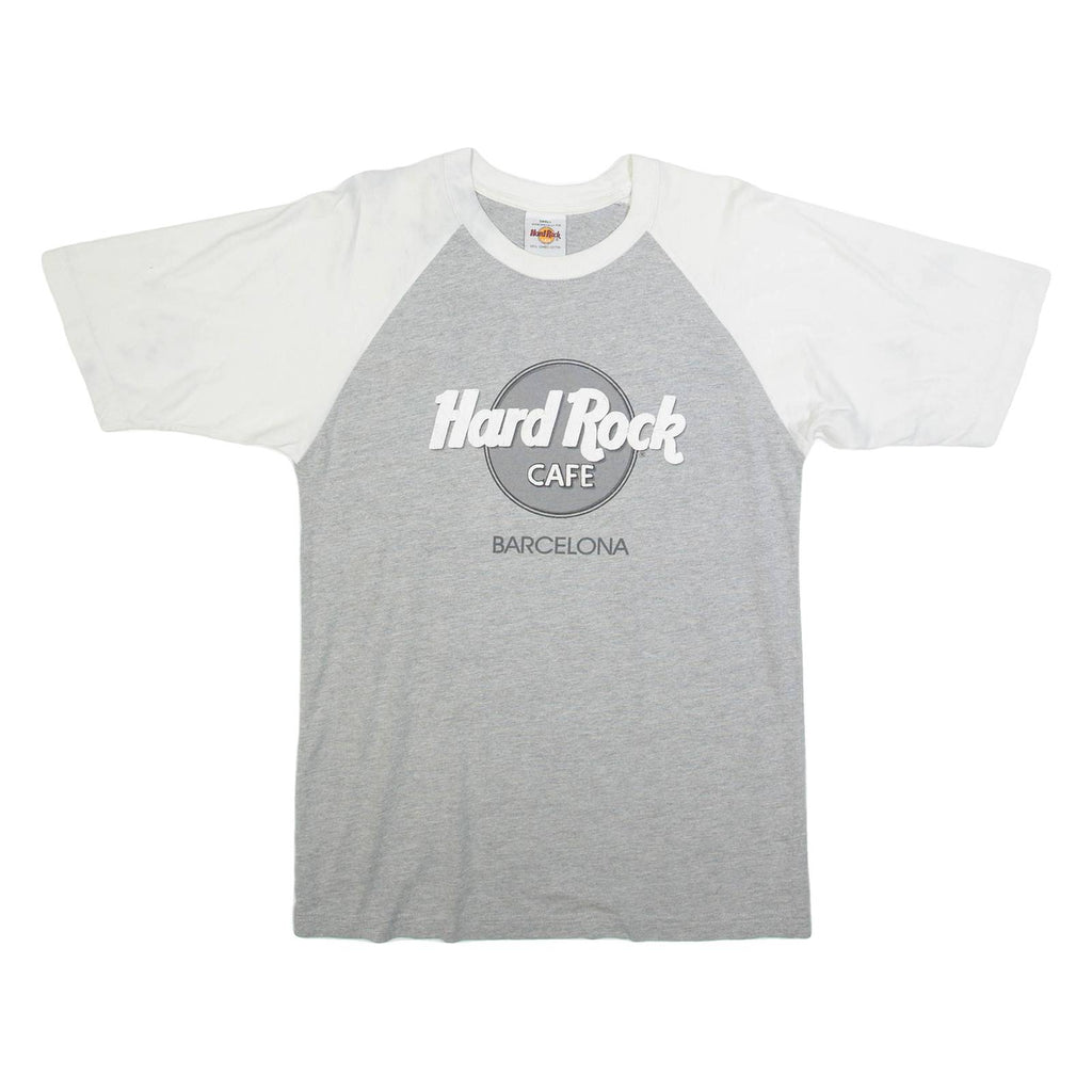 HARD ROCK CAFE Barcelona Mens Band Jersey Grey L