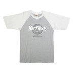 HARD ROCK CAFE Barcelona Mens Band Jersey Grey L