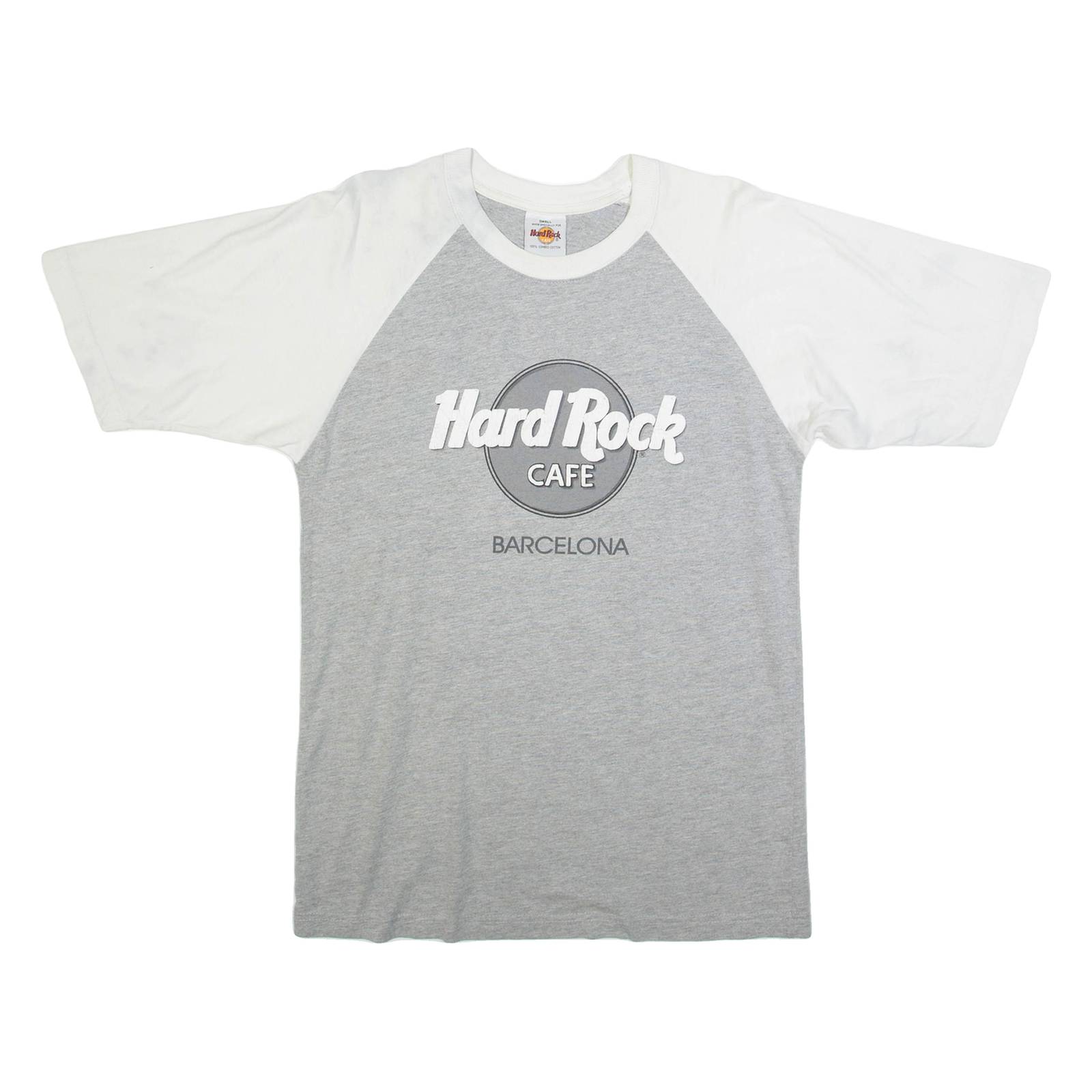 HARD ROCK CAFE Barcelona Mens Band Jersey Grey L