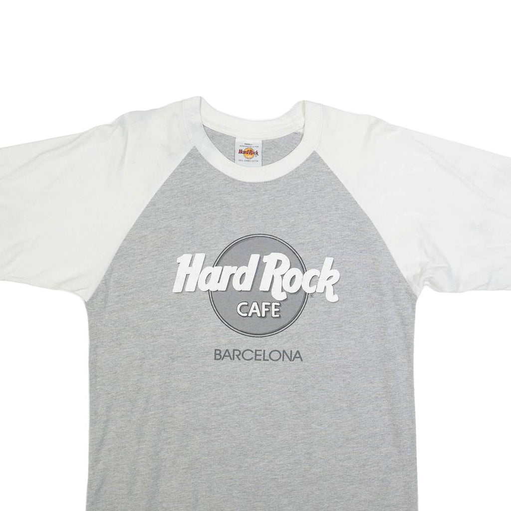 HARD ROCK CAFE Barcelona Mens Band Jersey Grey L