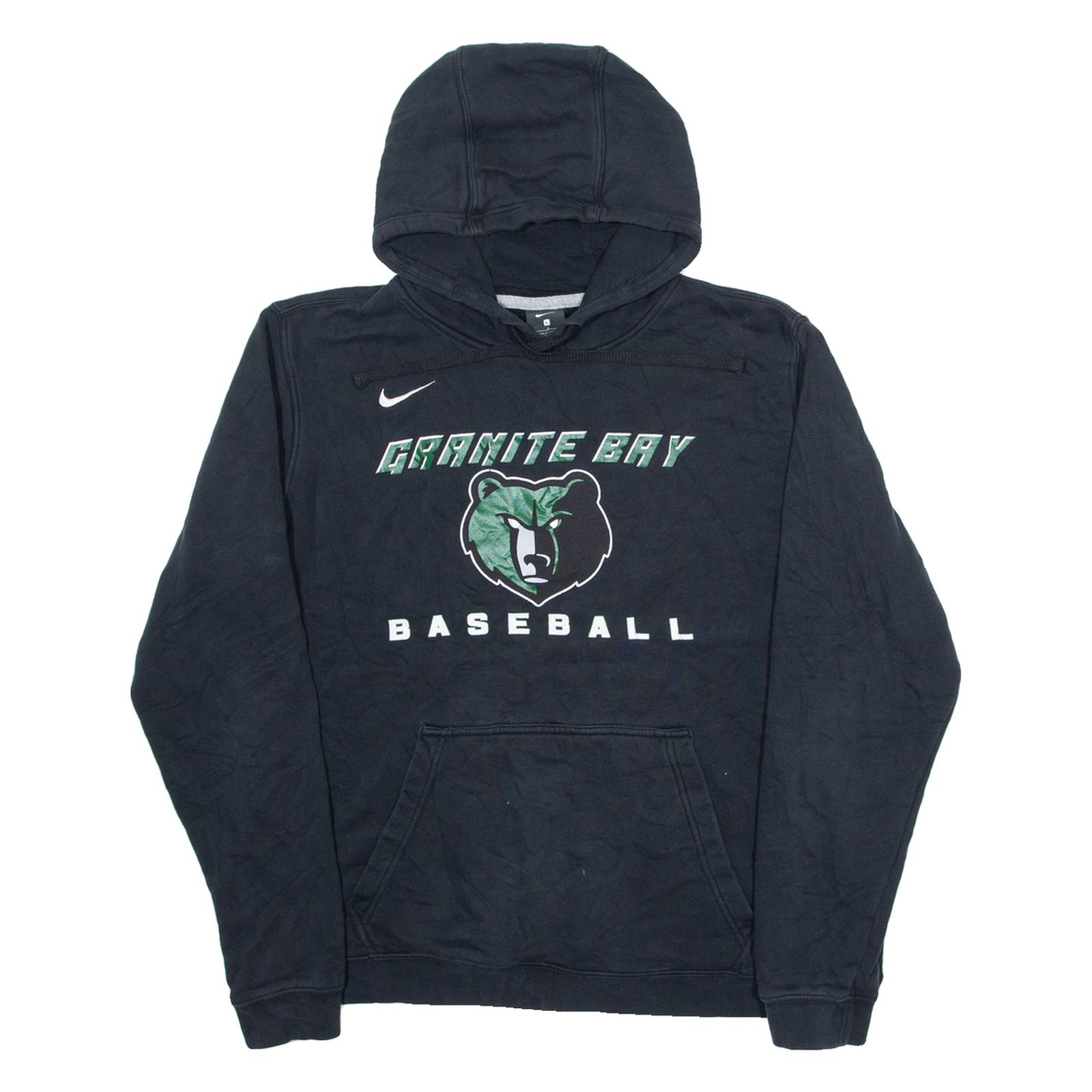 NIKE Granite Bay Baseball Mens Blue Hoodie USA L
