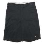 DICKIES Mens Shorts Black Casual L W36 Workwear Durable Polyester Blend