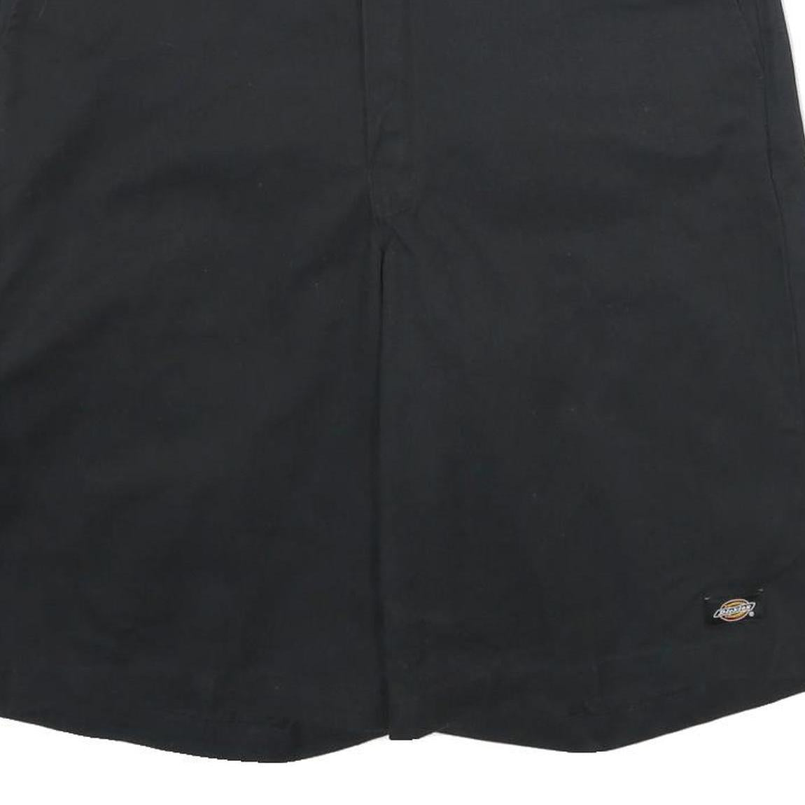 DICKIES Mens Shorts Black Casual L W36 Workwear Durable Polyester Blend