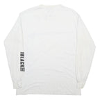 NFL Mens White Raiders Football Graphic Long Sleeve Crew Neck T-Shirt M