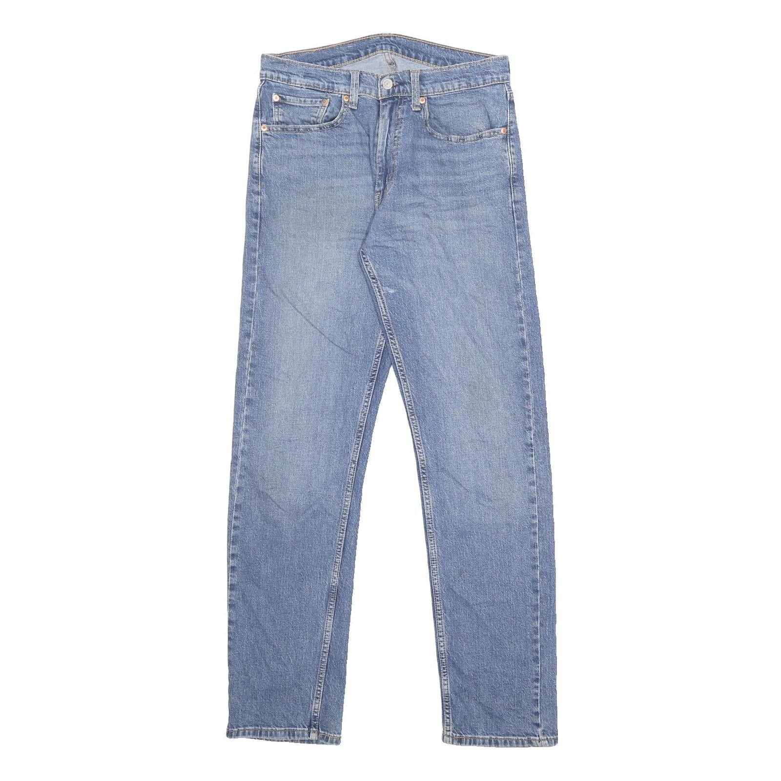 LEVI'S 505 Mens Regular Fit Straight Denim Light W32 L34 Classic Cotton Blend