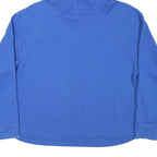 TOMMY HILFIGER Womens Blue Hoodie M Embroidered Logo Cotton Blend Pullover