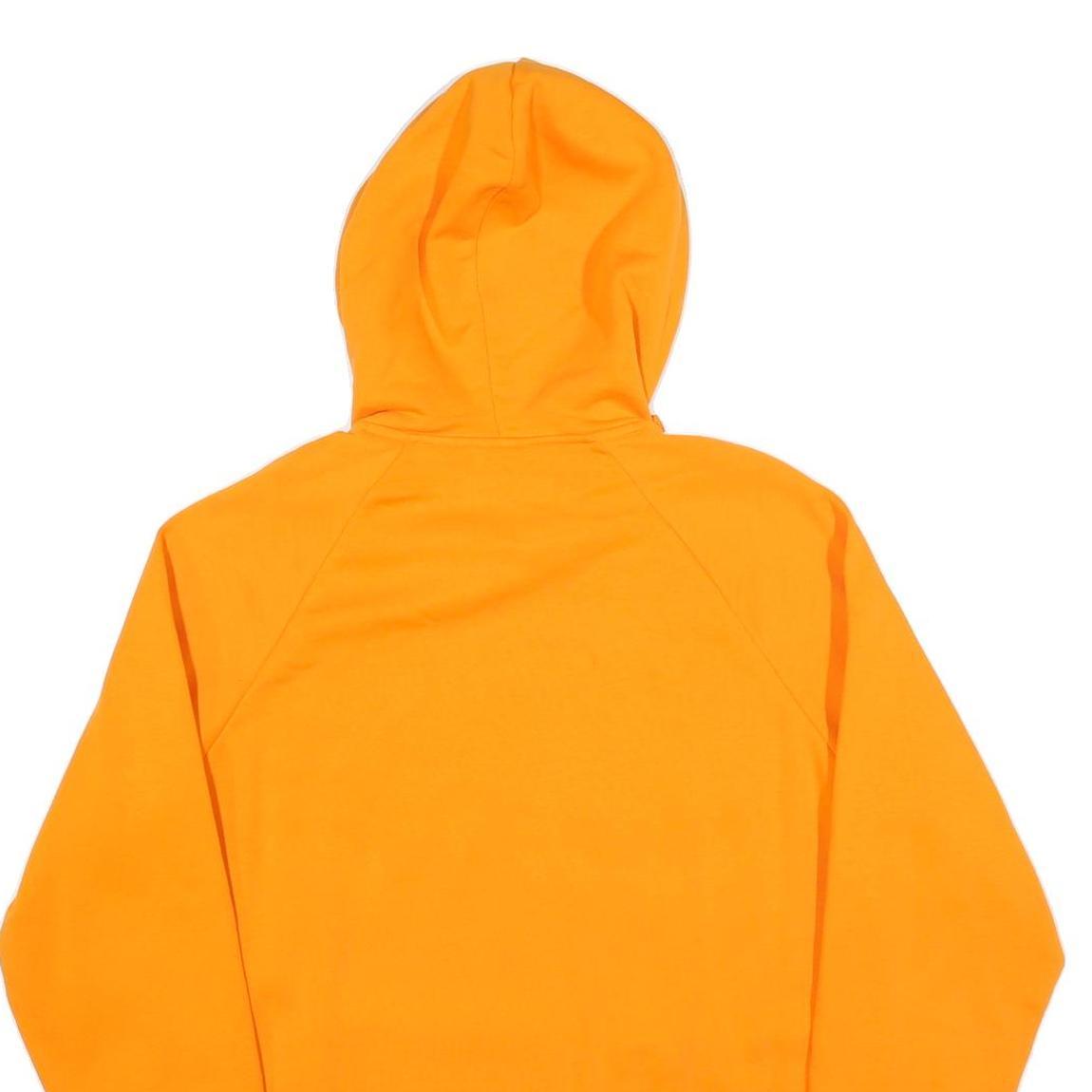 UNDER ARMOUR Mens Orange Hoodie M Cotton Pullover Casual Sportswear