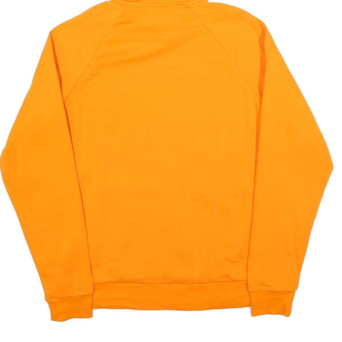 UNDER ARMOUR Mens Orange Hoodie M Cotton Pullover Casual Sportswear