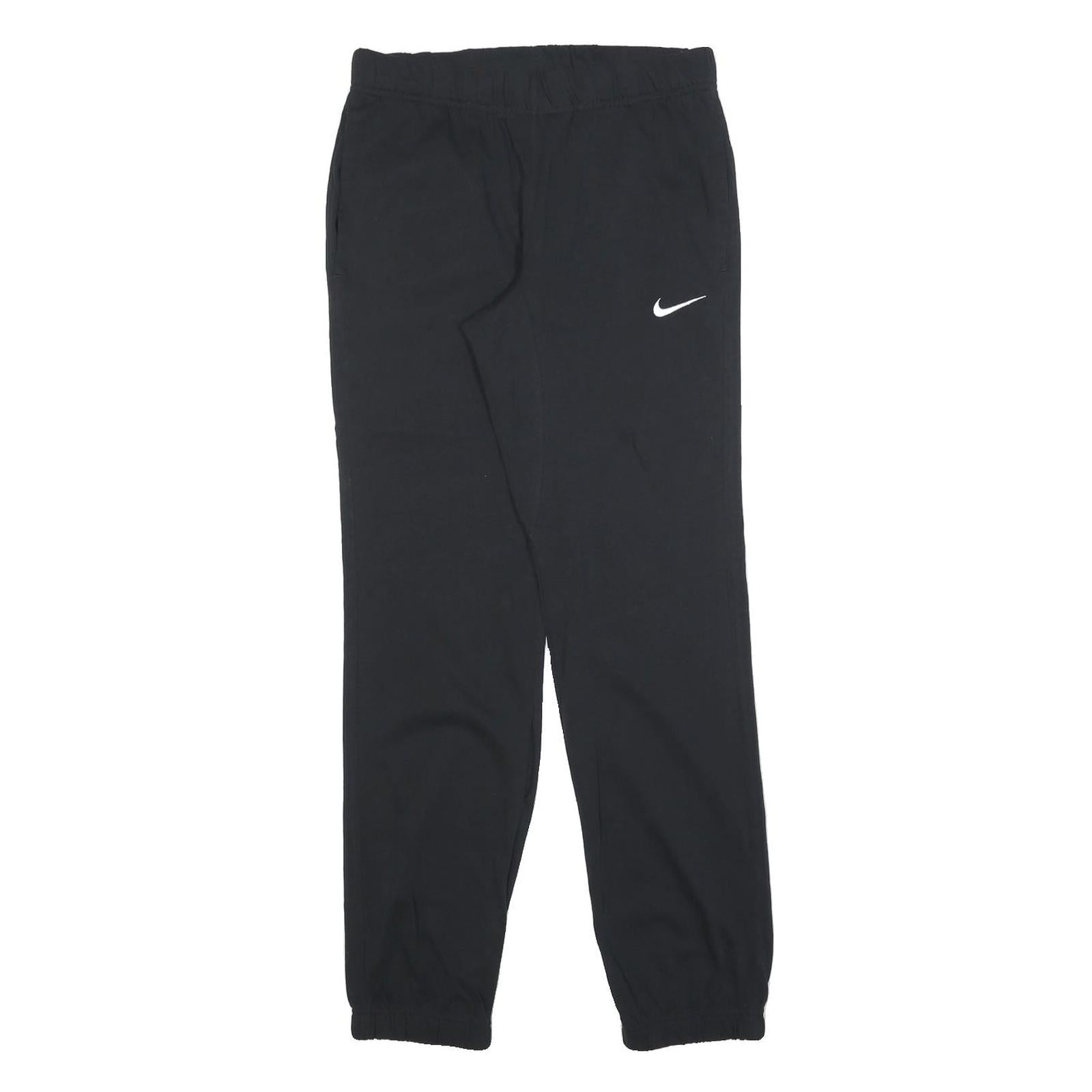 NIKE Mens Joggers Black XS W28 L30 Slim Tapered Cotton Blend Comfortable Casual
