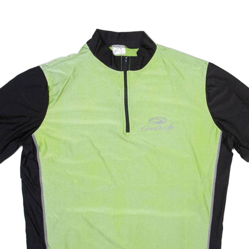 SMASH Mens Jersey Green 1/4 Zip M